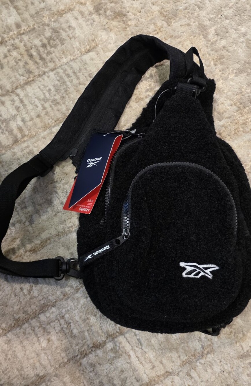Reebok Black Sherpa Fanny Pack